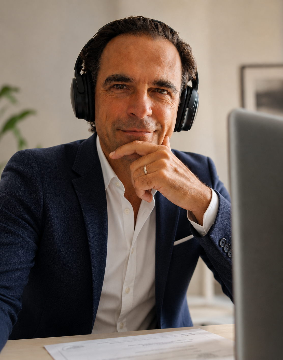 Portrait of Frédéric Vallerich, founder of Aligned in Motion.