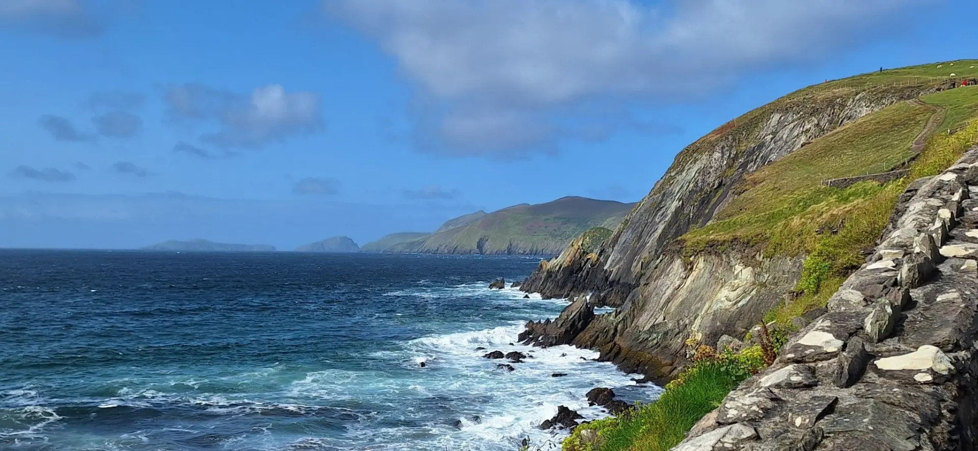 Atlantic waves meeting the cliffs of the Irish west coast